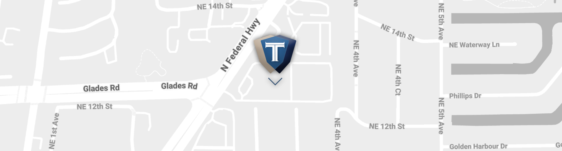 Map showing Tarras Defense office location
